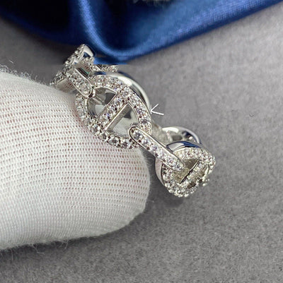 Anillo de Pareja Plata Esterlina con Oro Rosa 18K - Diseño Retorcido para Dedo Índice - Image 9