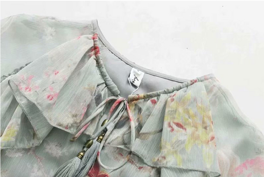 Jumpsuit Elegante de Encaje Floral con Manga Larga y Cintura Alta - Image 12