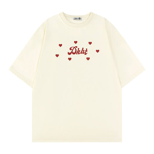 Playera Hombre Estampado Corazón con Letras - Image 18