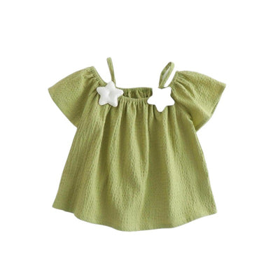 Playera Princesa de Moda para Niña - Manga Corta Estilo Sling - Image 5