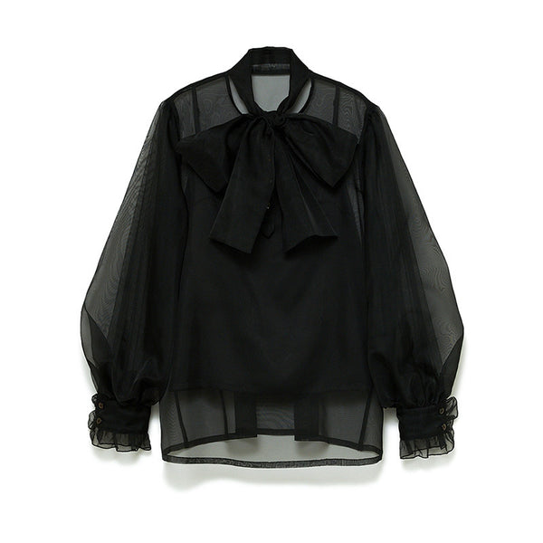 Moño Transparente de Tul Elegante - Accesorio Chiffon Sofisticado - Image 2