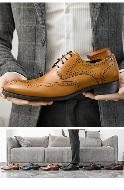 Zapatos Oxford Punta Fina de Cuero Artesanal para Hombre - Image 11