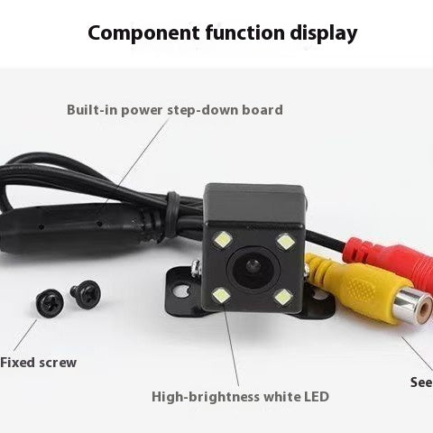 Cámara de Retroceso HD Impermeable 12V para Automóviles