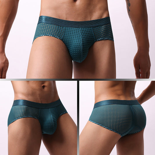 Calzoncillos Tipo Boxer de Malla Cintura Baja para Hombre