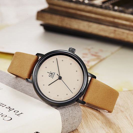 Reloj de Pulsera Impermeable con Correa Microfibra y Esfera Redonda - Image 8