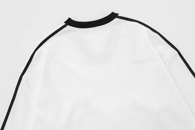 Playera Manga Larga con Diseño de Contraste Estilo Urbano Americano - Image 16