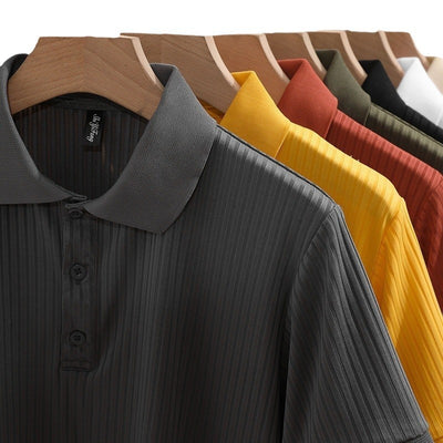 Camisa Ejecutiva Slim Fit de Manga Corta con Cuello Solapa - Image 6