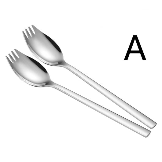 Cubierto Dual Acero Inoxidable Tenedor y Cuchara 2 en 1 - Image 14