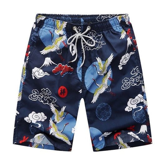 Pantalones Cortos de Playa Secado Rápido Hombre Cintura Suelta Talla Grande Cinco Puntos - Image 8