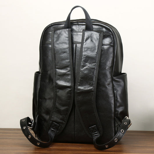 Mochila de Cuero para Negocios - Gran Capacidad, Cómoda y Versátil - Image 11