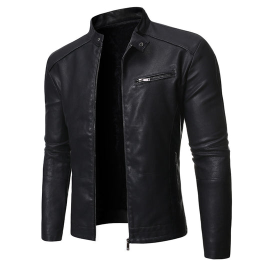 Chaqueta de Cuero para Motociclista Estilo Europeo y Americano - Image 9
