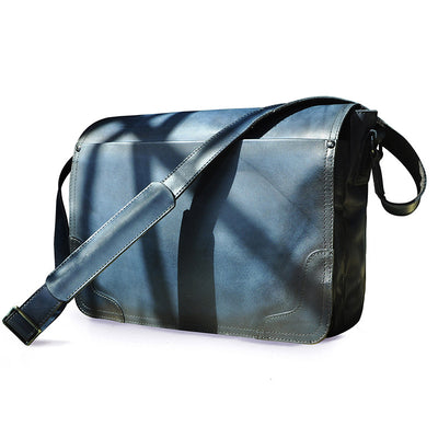 Bolso Bandolera de Cuero Crazy Horse para Computadora de 14 Pulgadas - Image 10