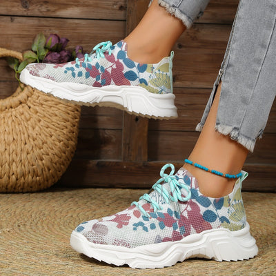 Zapatillas Deportivas Slip-On con Flores 3D - Tecnología Flyknit Ligera - Image 10