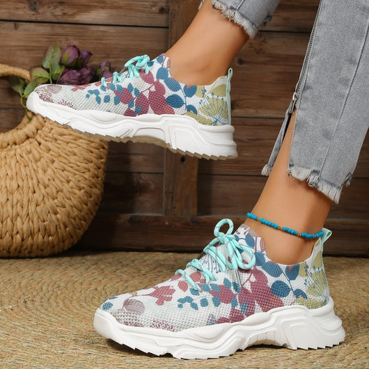 Zapatillas Deportivas Slip-On con Flores 3D - Tecnología Flyknit Ligera - Image 10