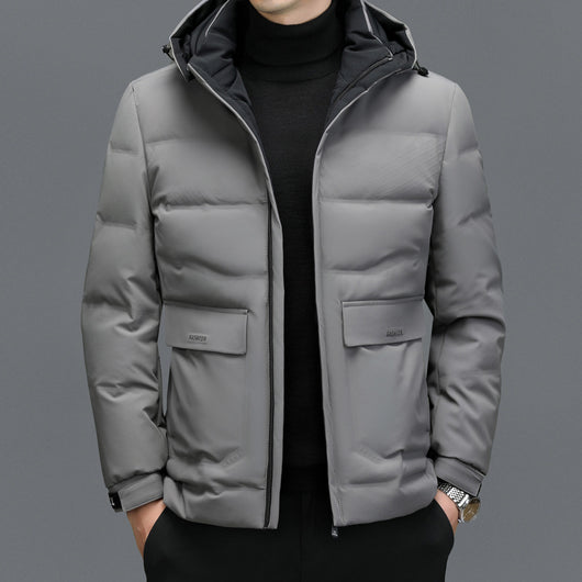 Chaqueta de Invierno para Hombre con Capucha Desmontable - Image 3