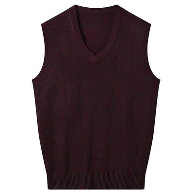 Chaleco Suelto Cuello V para Hombre Maduro - Comodidad Primavera y Otoño - Image 14