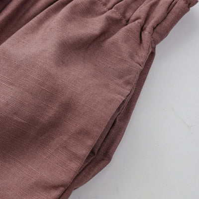 Pantalón Ancho de Lino y Algodón con Cintura Elástica - Image 38