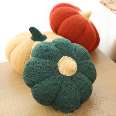 Almohada Redonda de Seda Suave Calabaza - Image 3