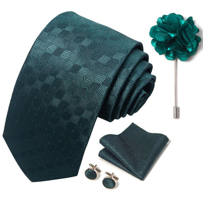 Combo Corbata, Traje y Pañuelo de Bolsillo para Hombre - Juego 8 - Image 133