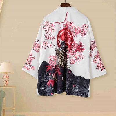 Cardigan Estilo Kimono Japonés con Mangas Tres Cuartos - Image 3