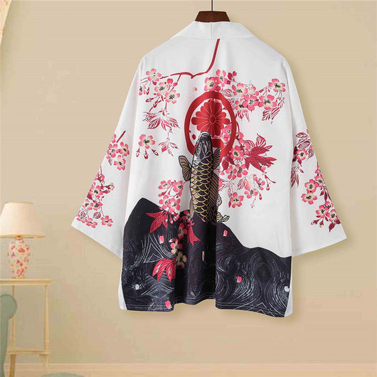 Cardigan Estilo Kimono Japonés con Mangas Tres Cuartos - Image 3