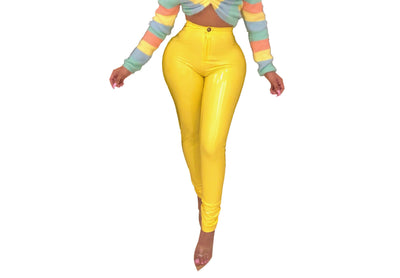 Pantalones de Cuero Elásticos con Forro Térmico Premium - Image 8