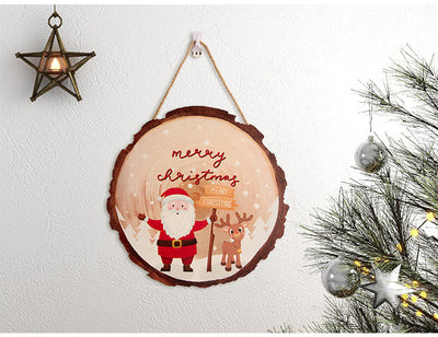 Adornos Navideños de Madera Rústicos con Etiqueta Colgante - Image 12