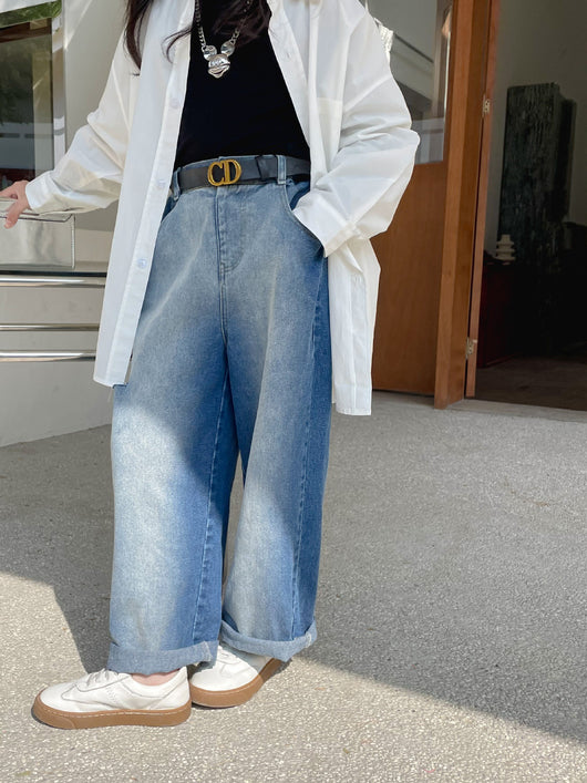 Jeans Rectos con Degradado para Niñas - Image 11