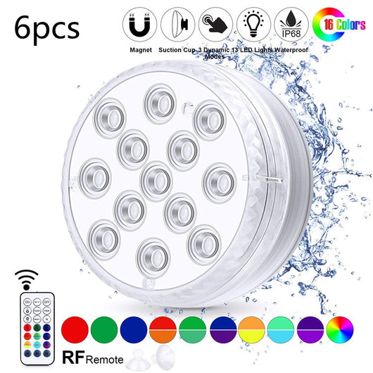Luz Sumergible LED Impermeable con Control Remoto para Piscina, Fuente y Spa - Image 16