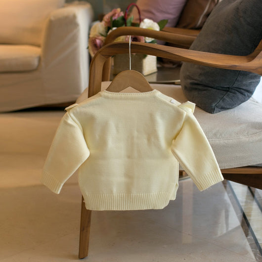 Cardigan de Cuello Redondo con Bordado Delicado - Image 10