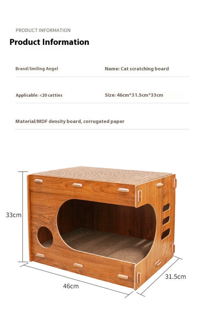 Casa Gato Doble Capa Resistente a Arañazos - Espaciosa y Duradera - Image 11