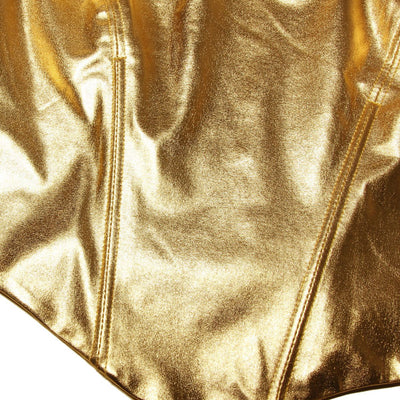 Top Corto Dorado con Tirantes Finos y Corte Ajustado - Image 9