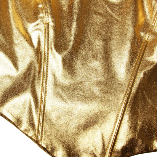 Top Corto Dorado con Tirantes Finos y Corte Ajustado - Image 9
