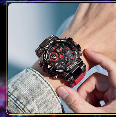 Reloj Deportivo Multifunción Dual Display en Aleación Multicolor - Image 18