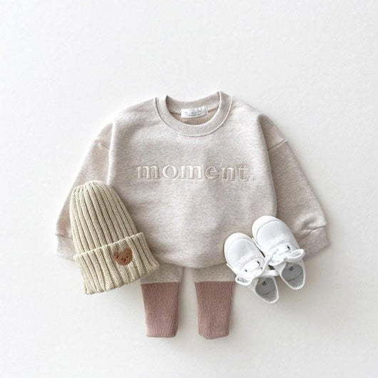 Sudadera Infantil de Algodón con Letras Bordadas - Image 2