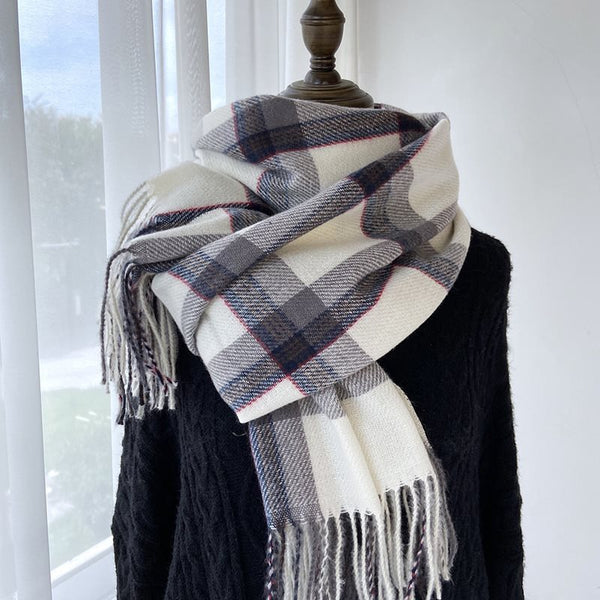Bufanda Cuadros Mujer - Abrigo Otoño e Invierno