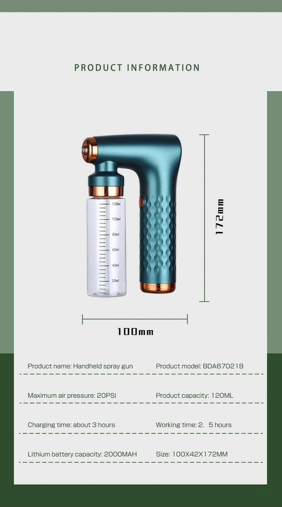 Pistola Pulverizadora de Agua con Filtro de Burbujas para el Hogar