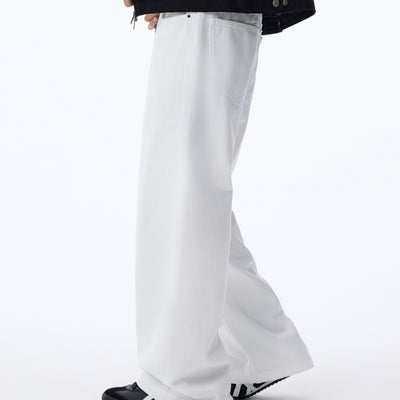 Jeans Negros Rectos con Forro Polar - Estilo Americano Casual para Otoño e Invierno - Image 15