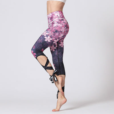 Pantalones de Yoga de 9 Puntos Europeos Ajustables - Image 7
