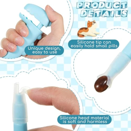 Dispensador de Píldoras para Mascotas - Kit 2 Jeringas Silicona Suave Gatos y Perros - Image 10