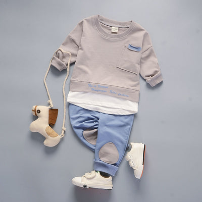 Conjunto Infantil Coreano: Suéter y Pantalones Dos Piezas - Image 2