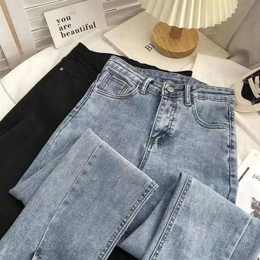 Jeans de Cintura Alta con Abertura en el Ruedo para Mujer - Image 14