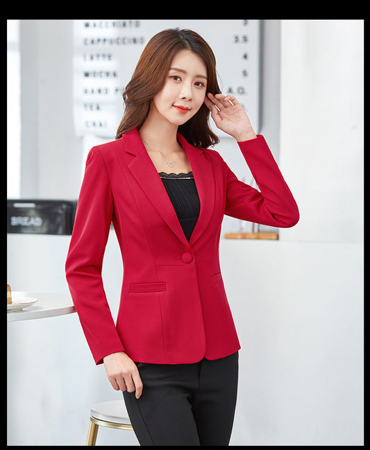 Blazer Casual Multicolor con Botón para Mujer - Image 2