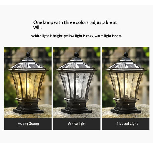Lámpara Solar para Pilares y Portones - Luz LED Exterior Impermeable - Image 18