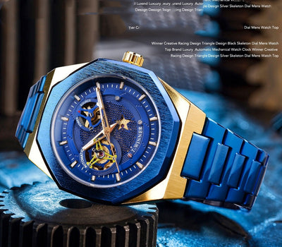 Reloj Automático de Movimiento Mecánico con Diseño Hueco - Image 2