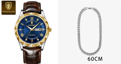 Reloj de Pulsera de Cuarzo Luxury para Hombre con Correa de Cuero - Image 39