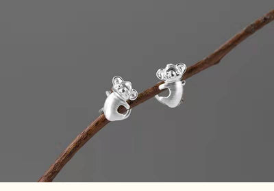 Aretes Koala's Hug Plata 925 Chapados en Oro - Image 7