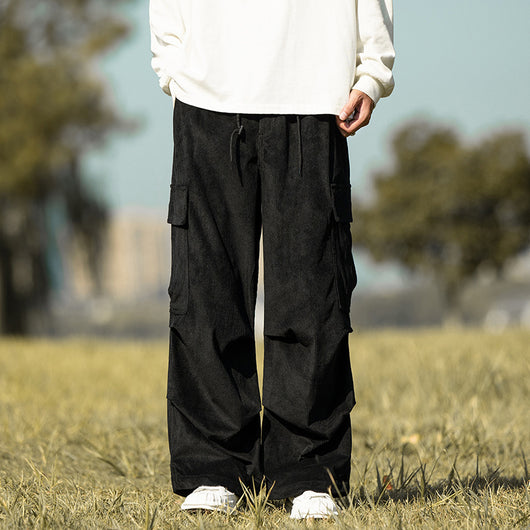 Pantalones de Pana Anchos Casuales para Otoño e Invierno - Image 6