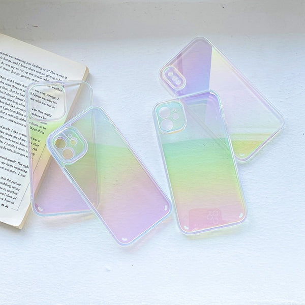 Funda Protectora Bicolor con Bordes Suaves y Efecto Espejo