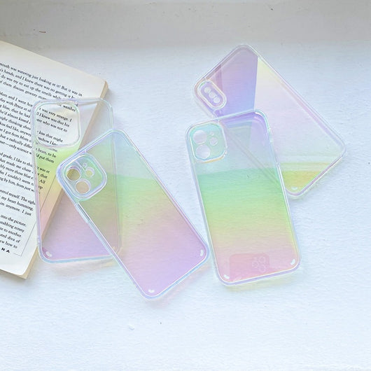 Funda Protectora Bicolor con Bordes Suaves y Efecto Espejo - Image 2